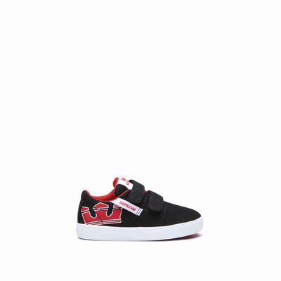 Supra TODDLER STACKS II V - Lasten Tennarit - Mustat/Punainen